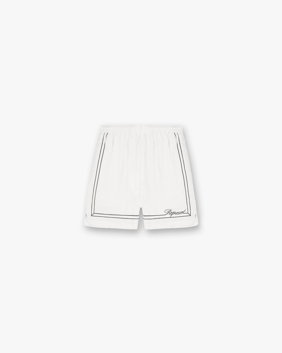 Represent Border Short Whisper White