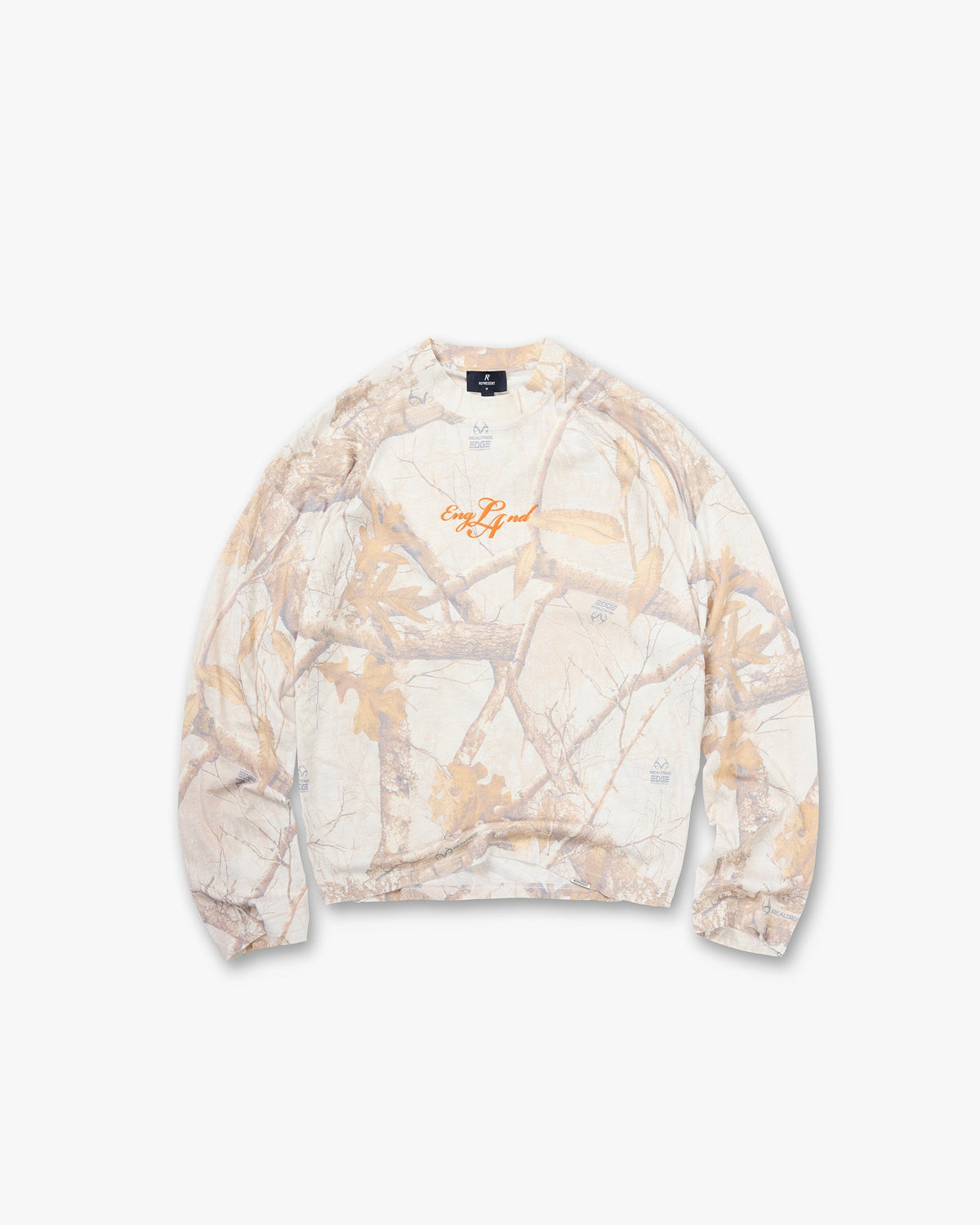 Represent EngLAnd Long Sleeve T-Shirt Washed White Realtree®