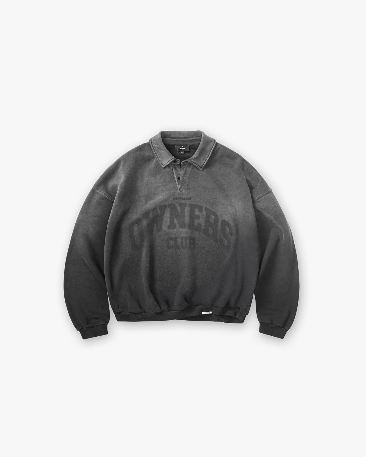 Represent Owners Club Rugby Sweater Weathered Black