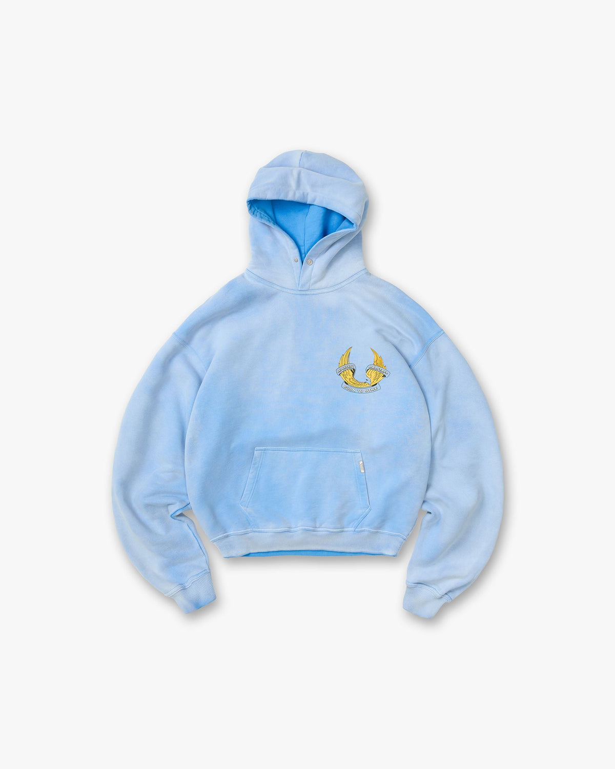 Represent X Belstaff Born To Bike Hoodie Mid Blue