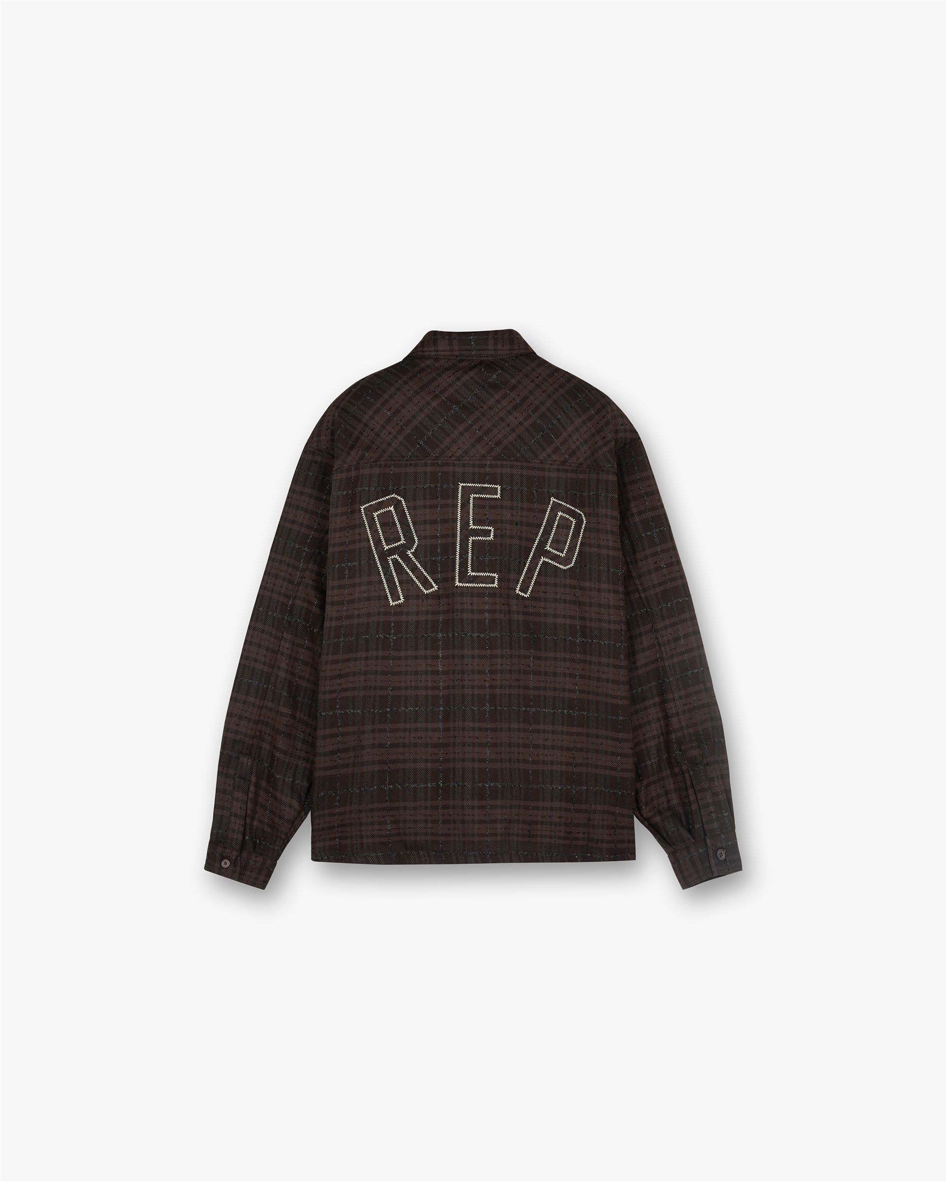 Represent Rep Flannel Shirt Coffee