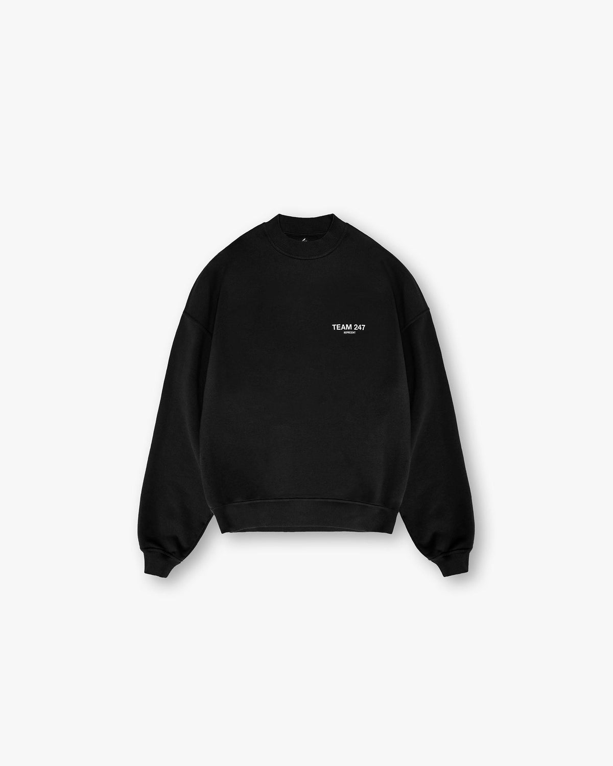 Represent Team 247 Oversized Crew Jet Black