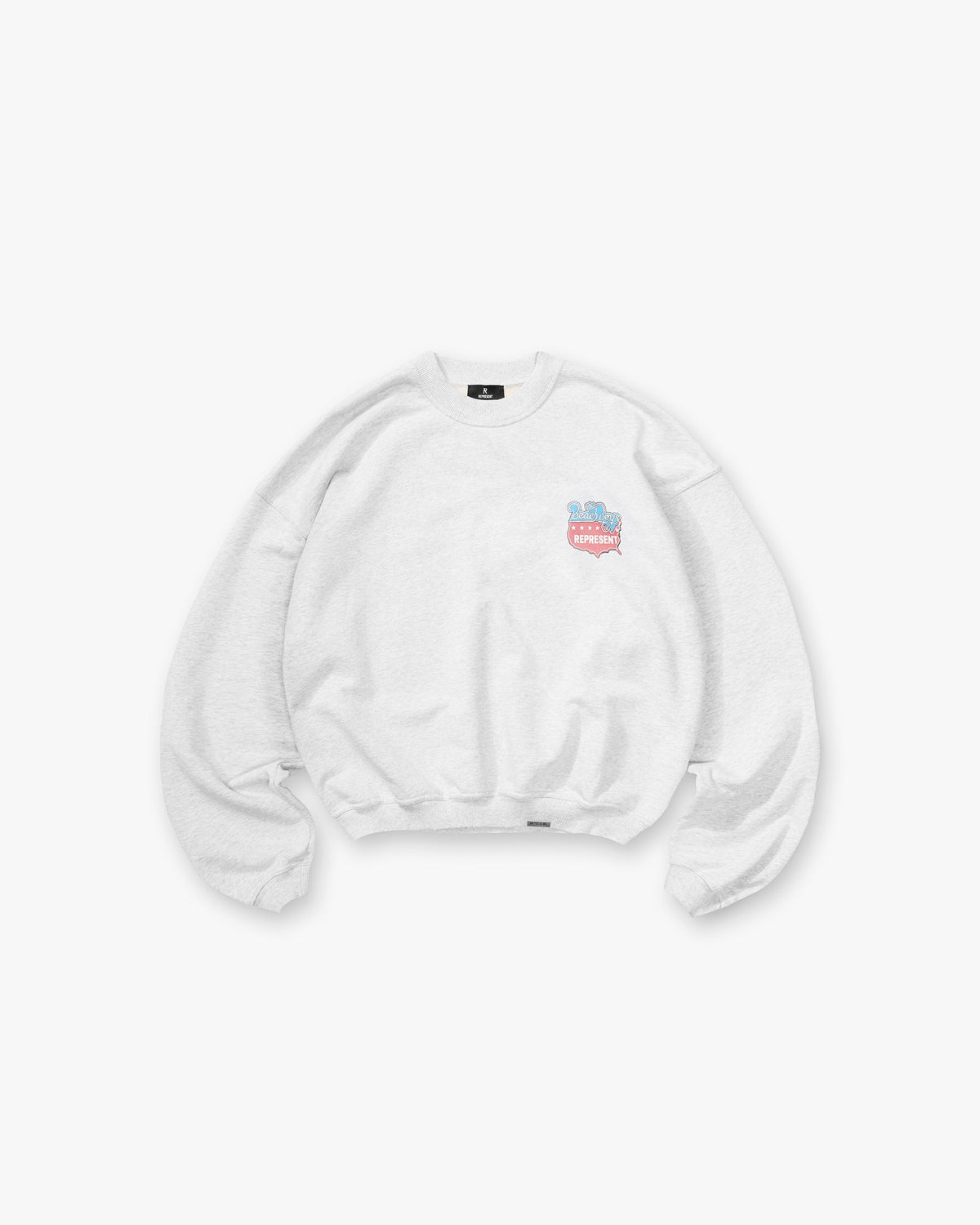 Represent x Beach Boys Americas Band Sweater Ice Grey Marl