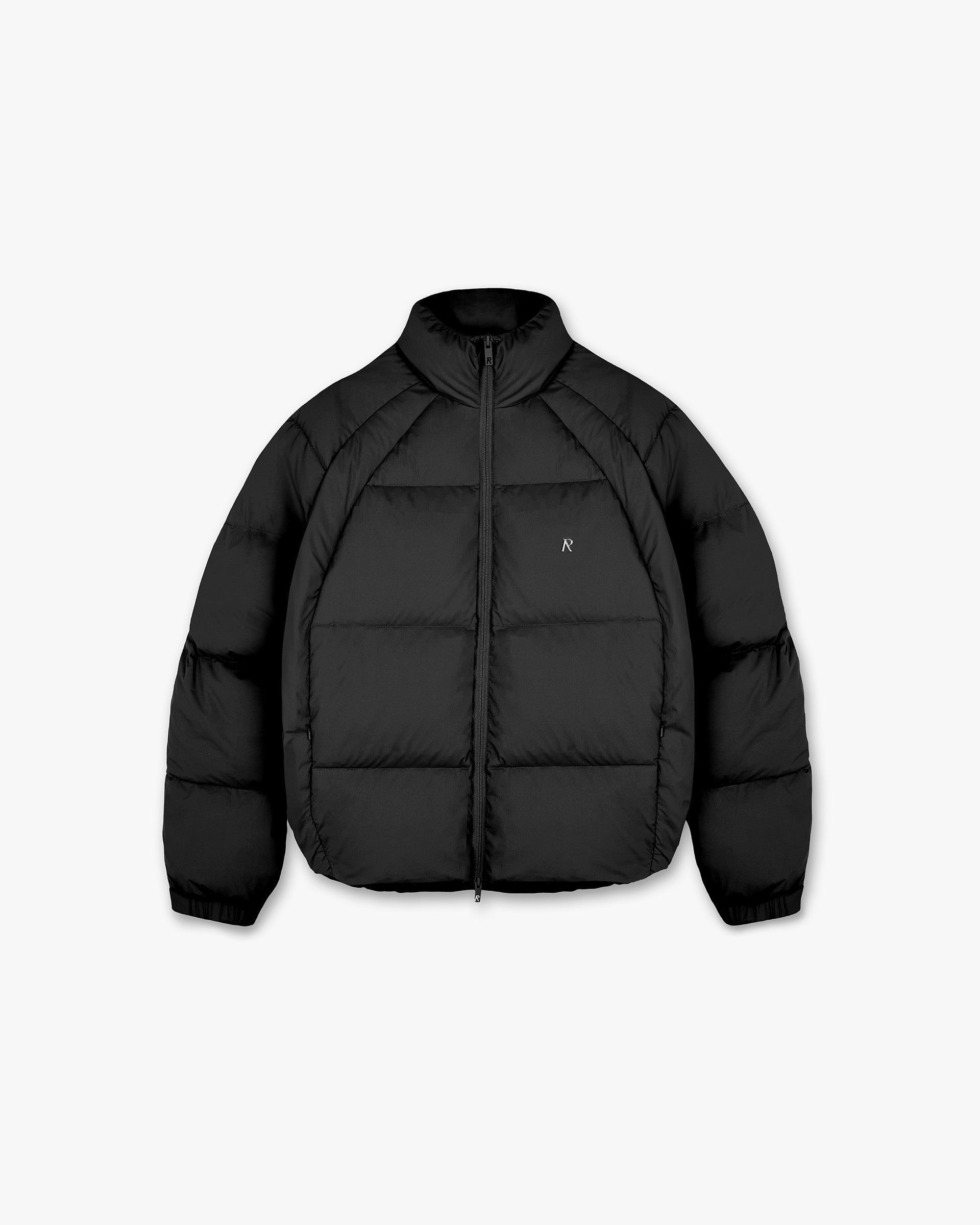 Represent Funnel Neck Puffer Black