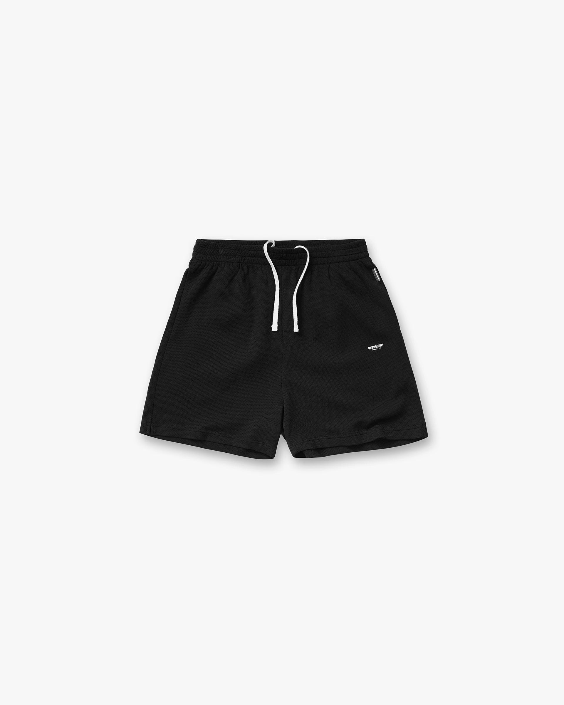 Represent Micro Owners Club Mesh Shorts Black