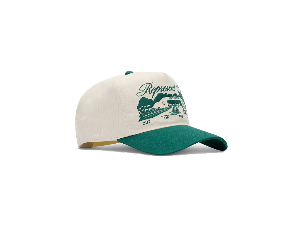Represent Raceway Cap Antique White Forest Green-Represent-pikastore.cz
