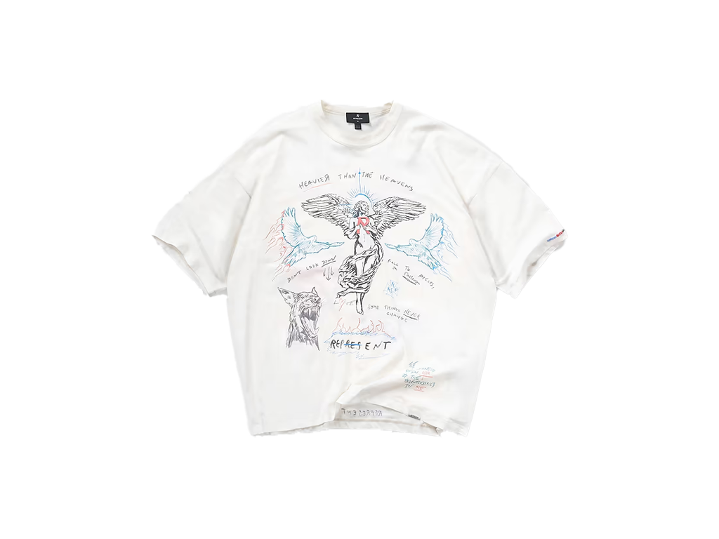 Represent Heavier Than The Heavens T-Shirt Antique White