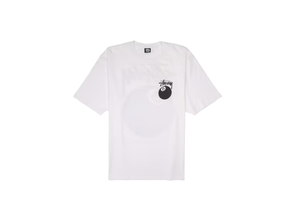 Stussy 8 Ball Tee White