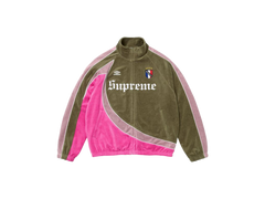 Supreme x Umbro Velour Track Jacket Olive