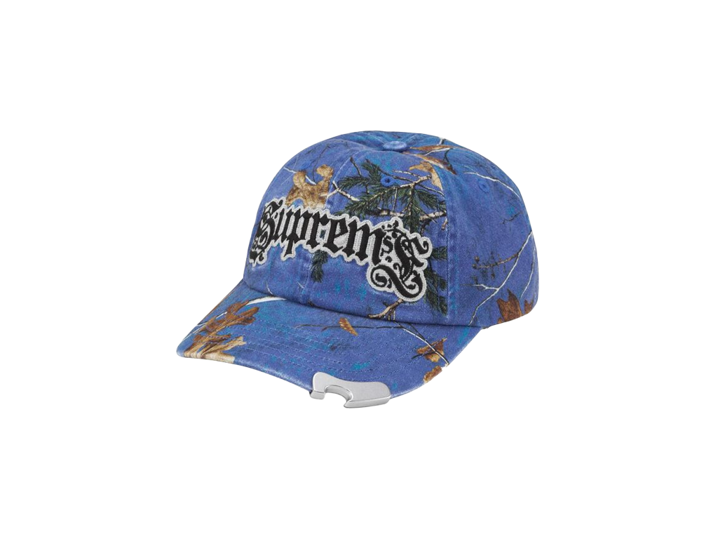 Supreme Bottle Opener 6-Panel Hat Blue Camouflage-Supreme-pikastore.cz