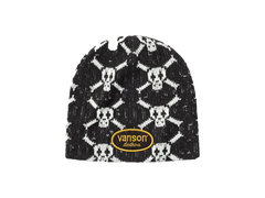 Supreme x Vanson Leathers Skull Beanie Black