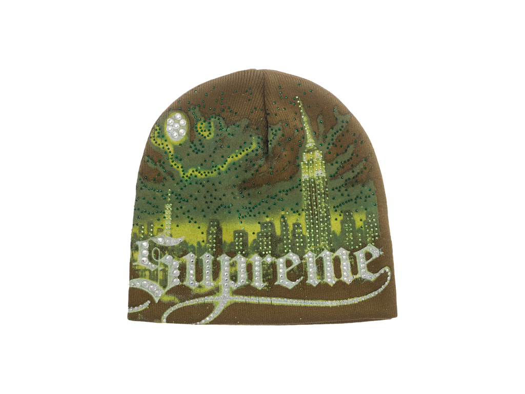 Supreme Cityscape Beanie Green