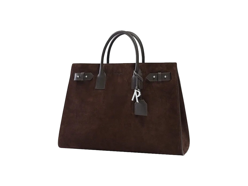 Represent Suede Leather Tote Bag Brown-Represent-pikastore.cz
